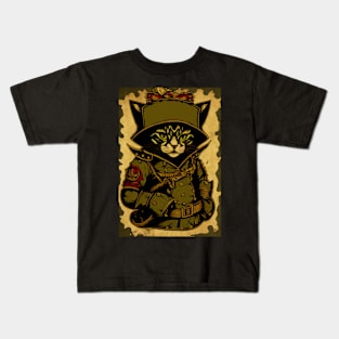 Cat in uniform Kids T-Shirt